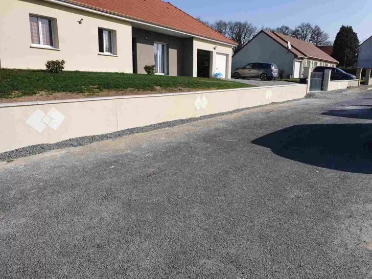 Mur de soutènement en pierre, Guéret, Furlan Maçonnerie