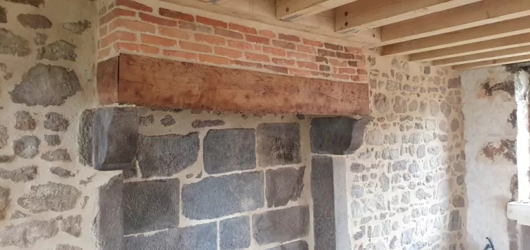 Rénovation de mur en pierre apparente à Guéret, Guéret, Furlan Maçonnerie