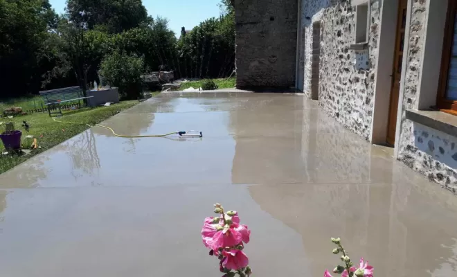 Création de terrasse, Guéret, Furlan Maçonnerie